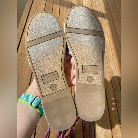 Sam Edelman Circus Lenora Espadrilla Sandals Ankle Wrap Closed Toe Sandal - Picture 10 of 10